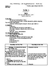 Giáo án Âm nhạc Lớp 2 - Tiết 1 đến 14 - Năm học 2012-2013